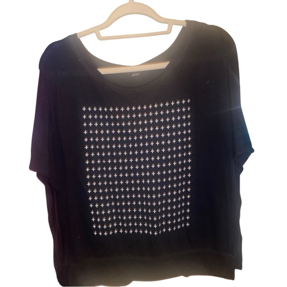 Black Graphic Women's Top